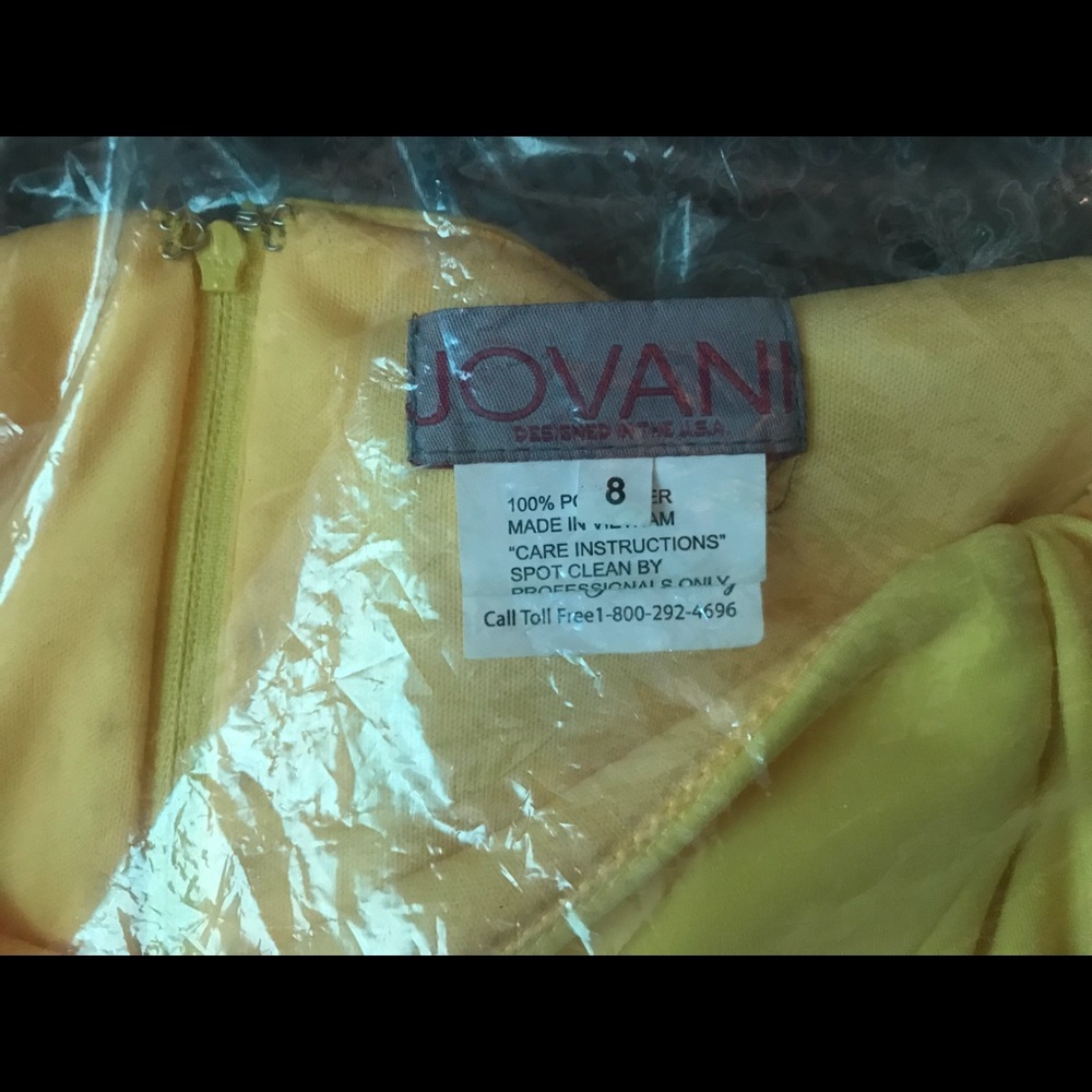 Jovani Two Piece Yellow Prom Dress - Picture 3 of 3